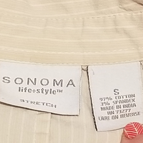 2/$10 Pinstriped Cotton/Spandex Top w/side zipper! - Picture 5 of 9